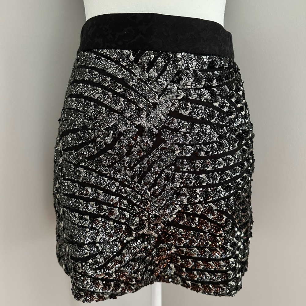 Zara Sequin Mini Skirt
